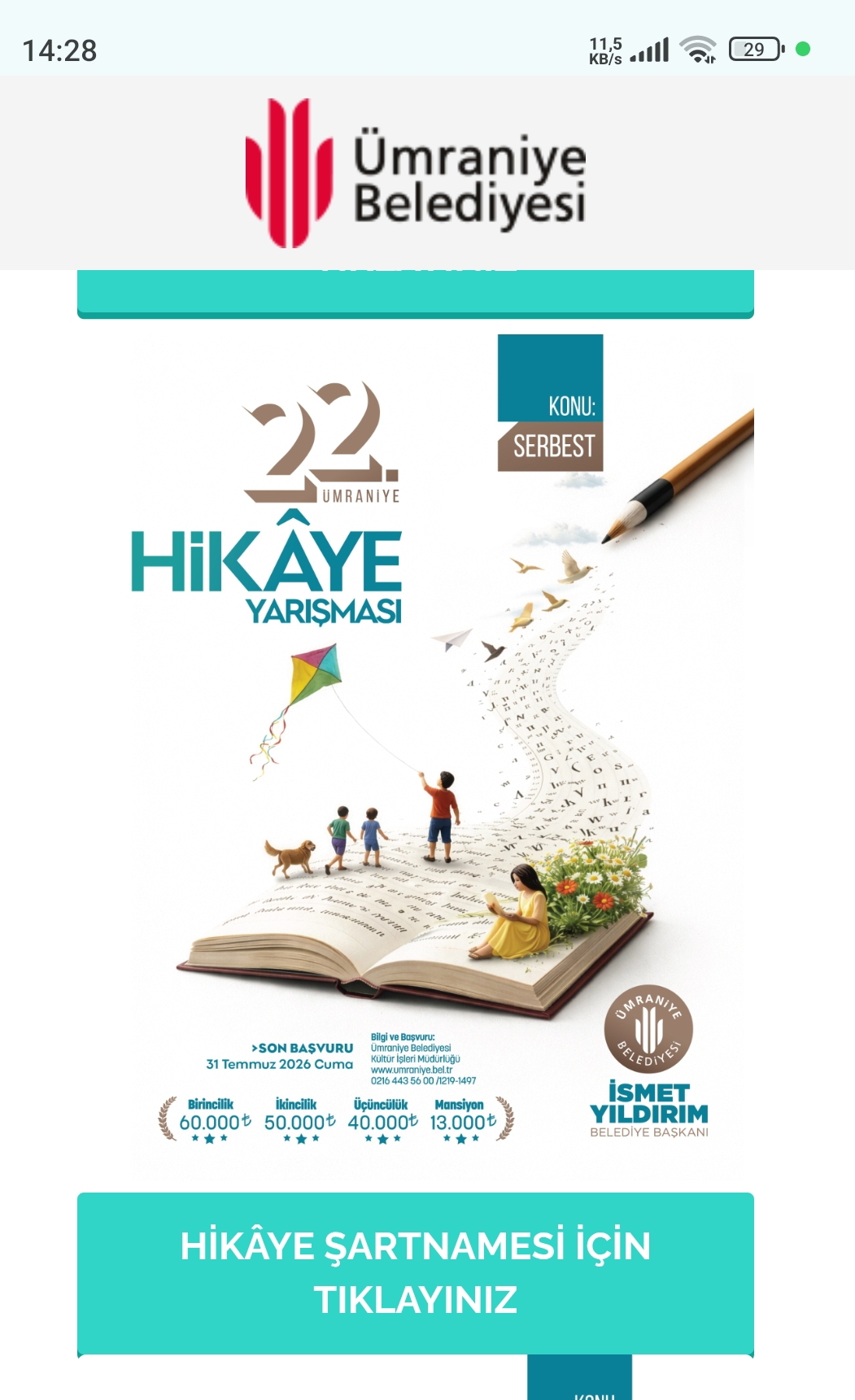Büyük Ödüllü Hikaye Yarışması